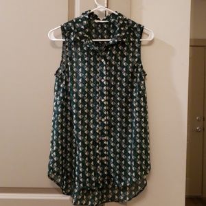 Patterned collared tank